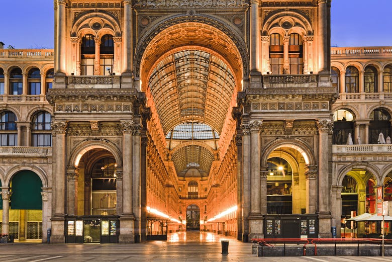 Admire the Galleria Vittorio Emanuele II