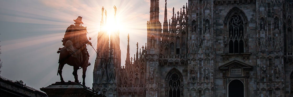 Sunrise and sunset times in Milan